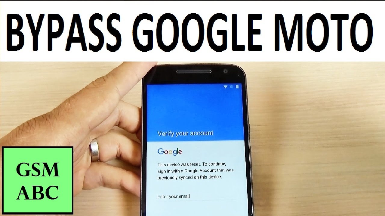BYPASS GOOGLE Account on Motorola Moto G4, G4 Plus, G4 Play Remove