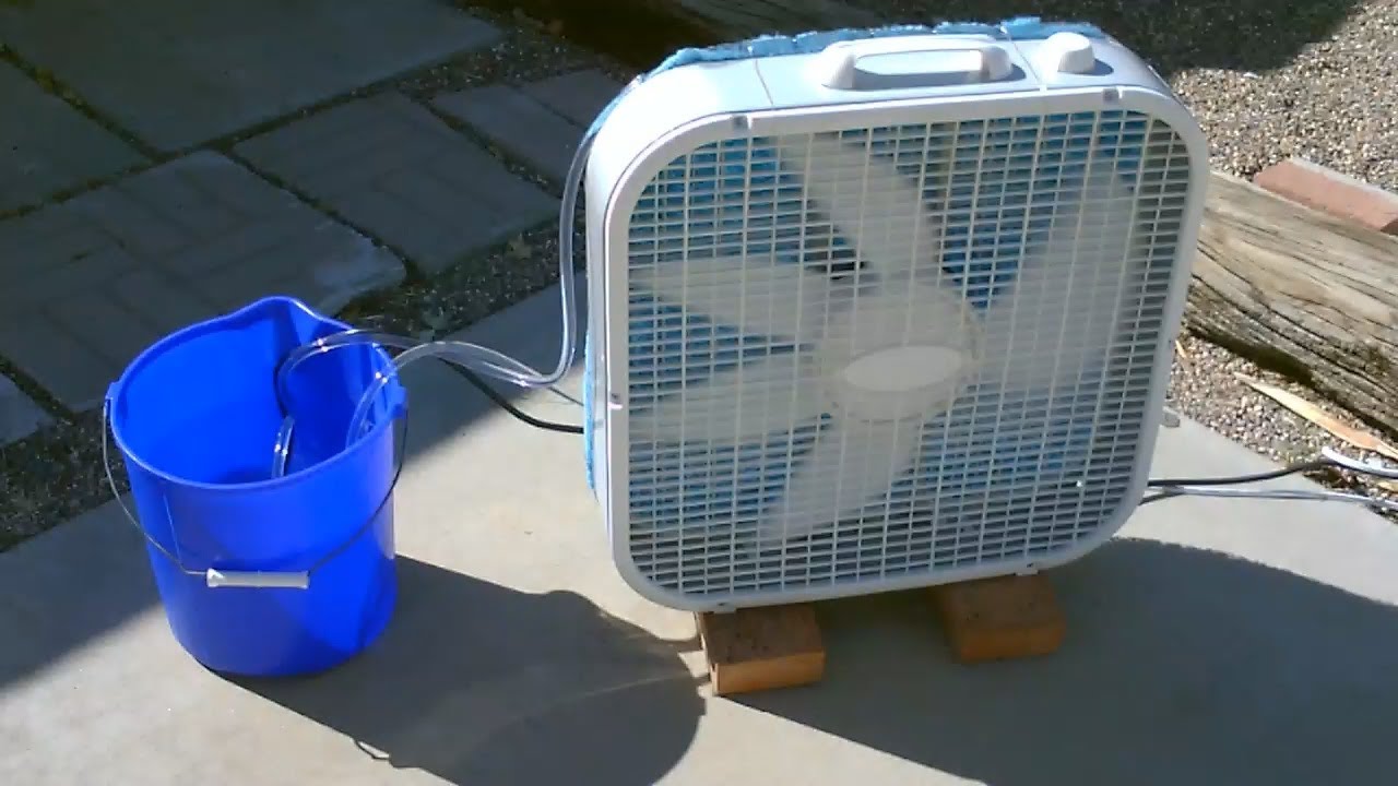 Homemade Evaporative Air Cooler! Simple "Box Fan" Conversion EASY