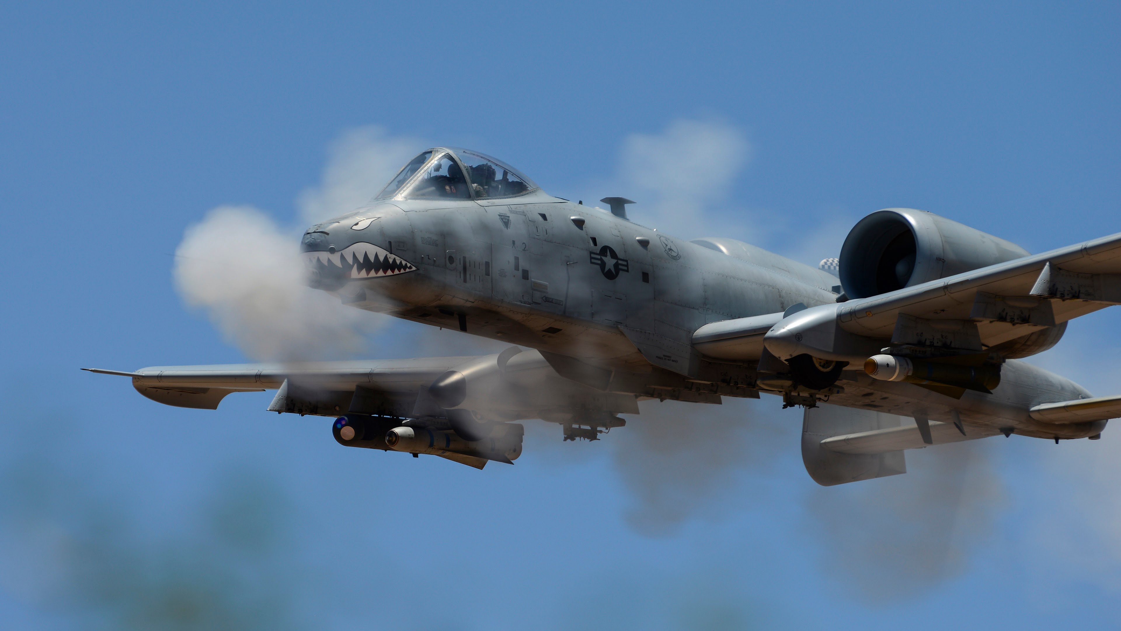 Военный самолет Fairchild Republic A-10 Thunderbolt USAF США ВВС без смс