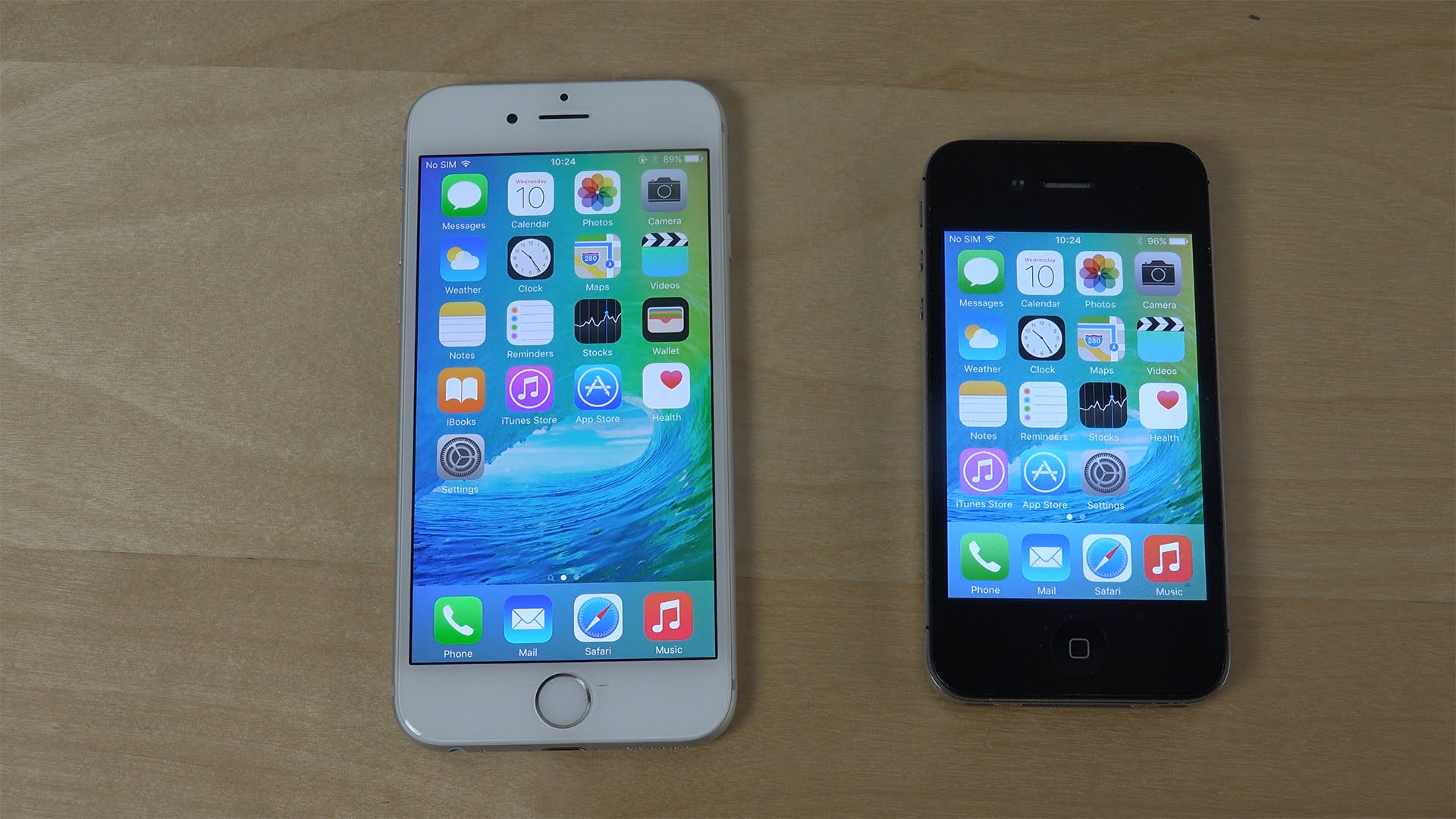 Iphone 6 Ios 9 Beta Vs Iphone 4s Ios 9 Beta App Opening Speed Test 4k