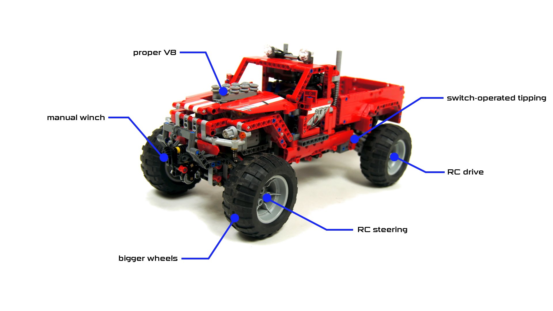 Lego Technic 42029 Custom Pick Up Full Rc Mod With Instructions