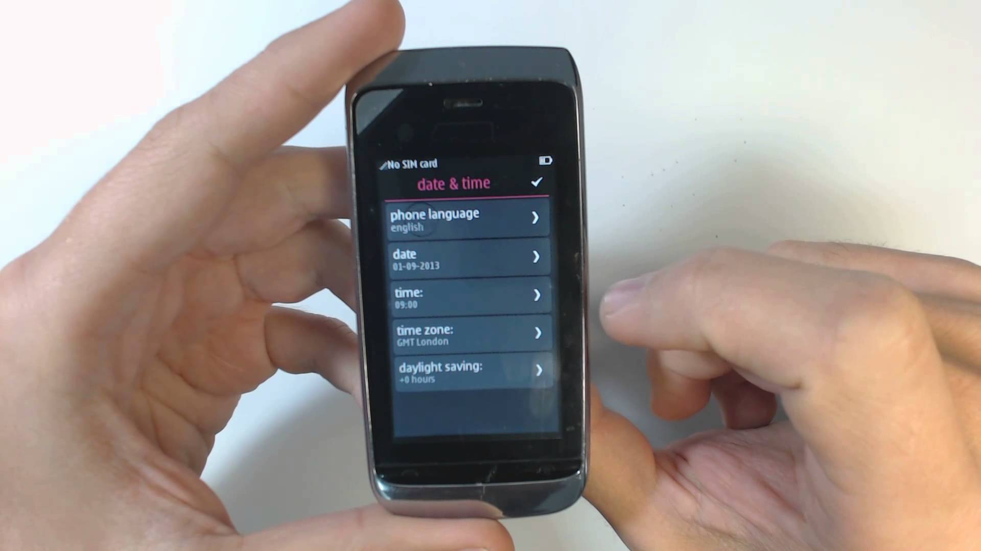 Nokia Asha 303 Factory reset