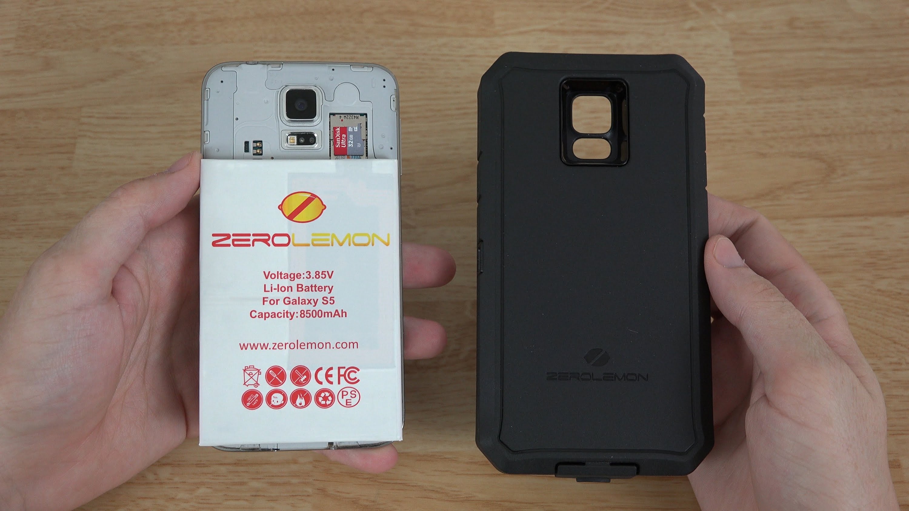 Zerolemon Samsung Galaxy S5 8500mah Extended Battery Zeroshock