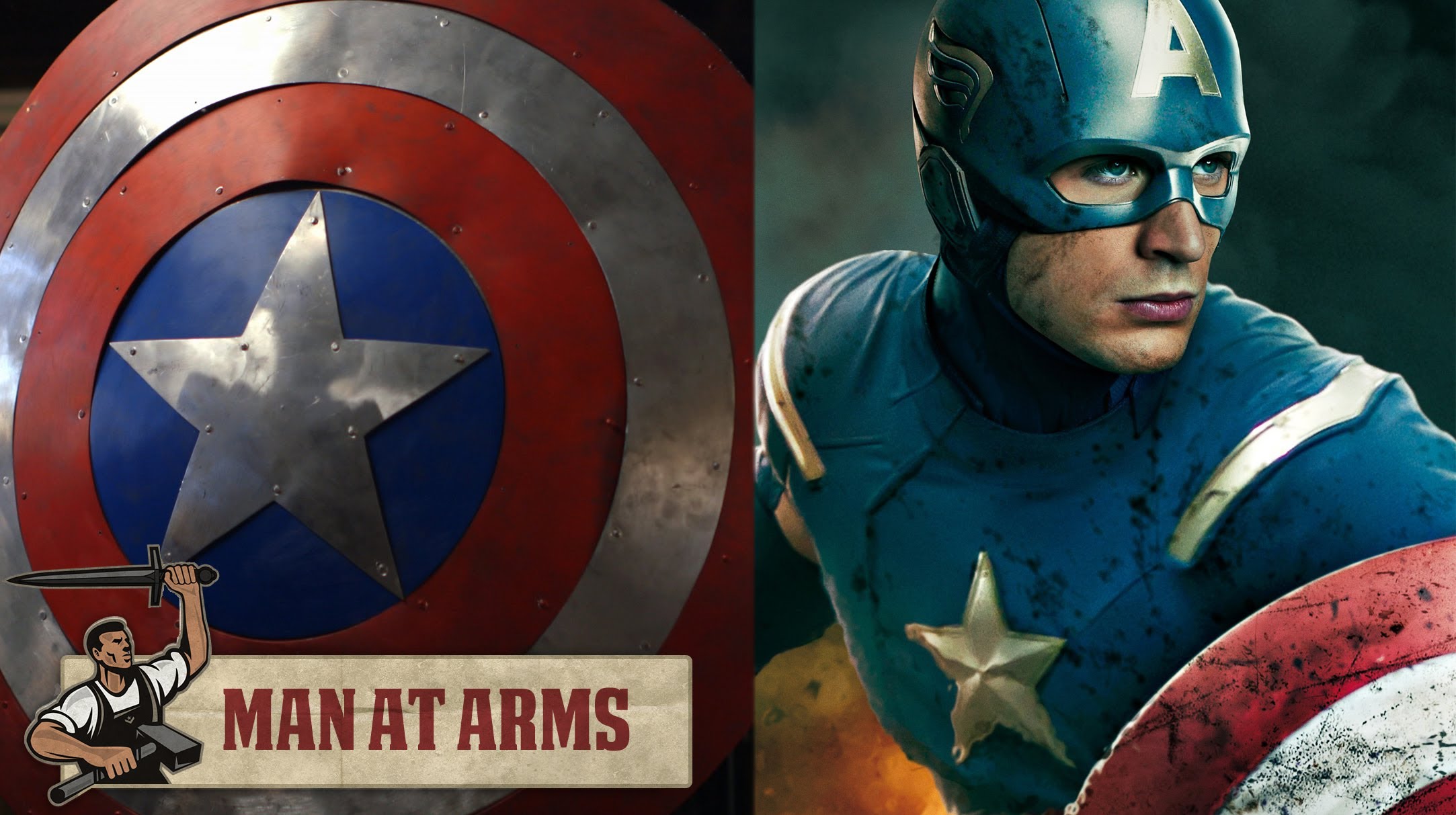 Оружие Мстителей. Men at Arms. Капитан Америка портрет. Щит Мэн.