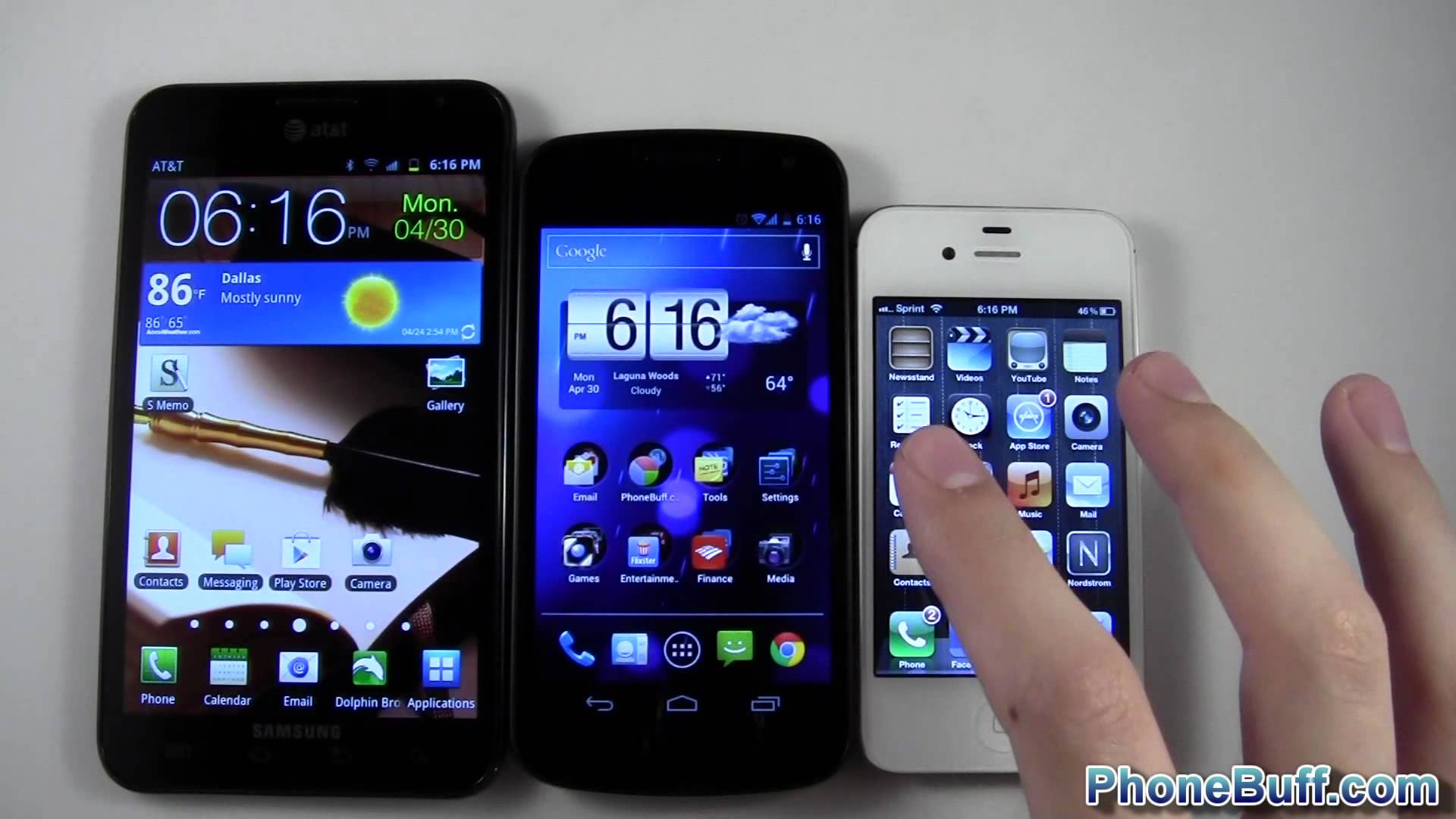 gsmarena phone size comparison
