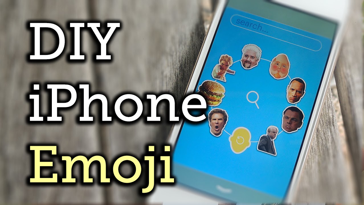 как создать emoji на iphone