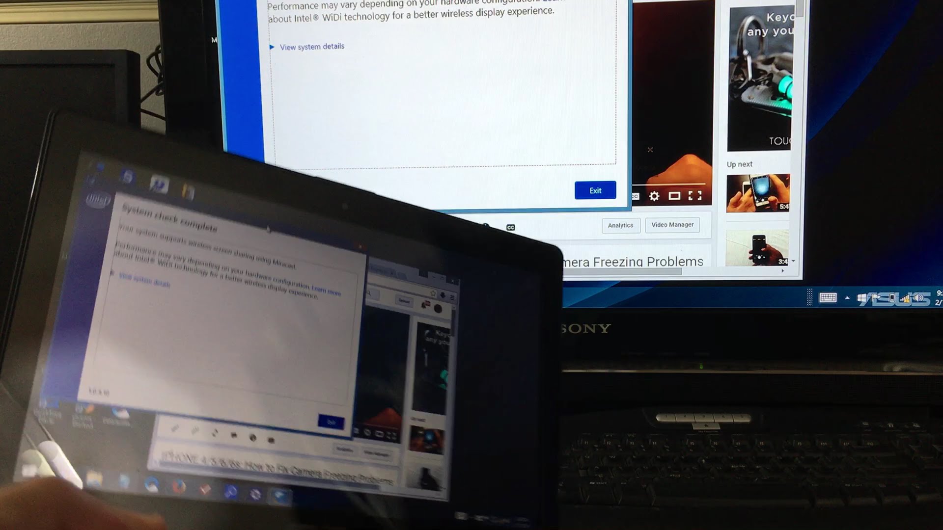 Ноутбук не может передавать изображение на другой экран windows 10