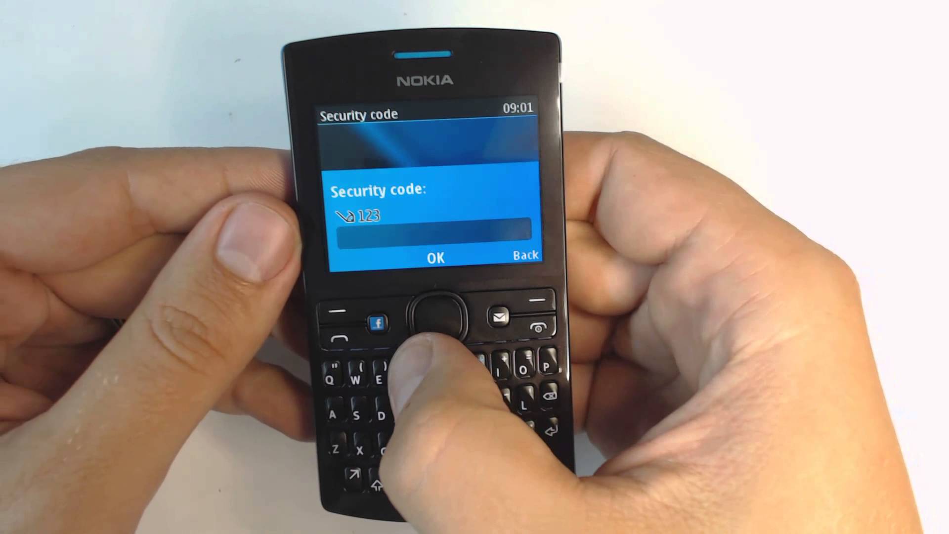 forgot security code nokia x2 01