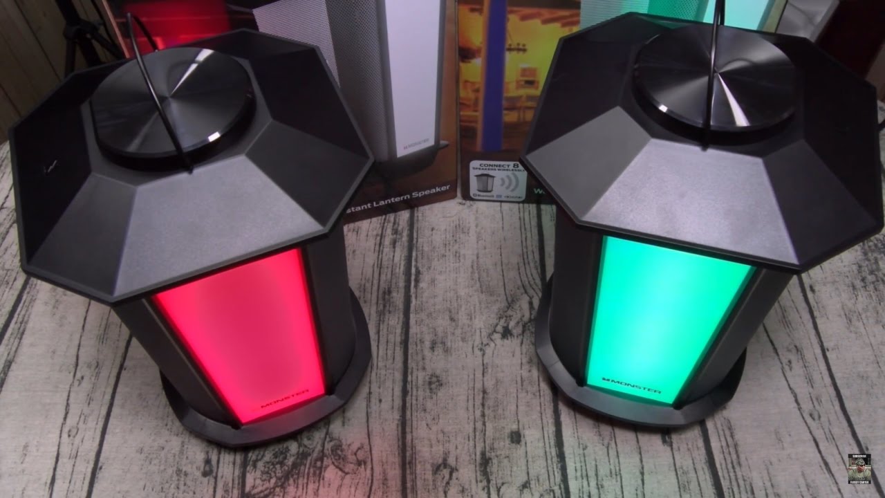 Monster GLO Outdoor Multi Color LED Lantern Speakers