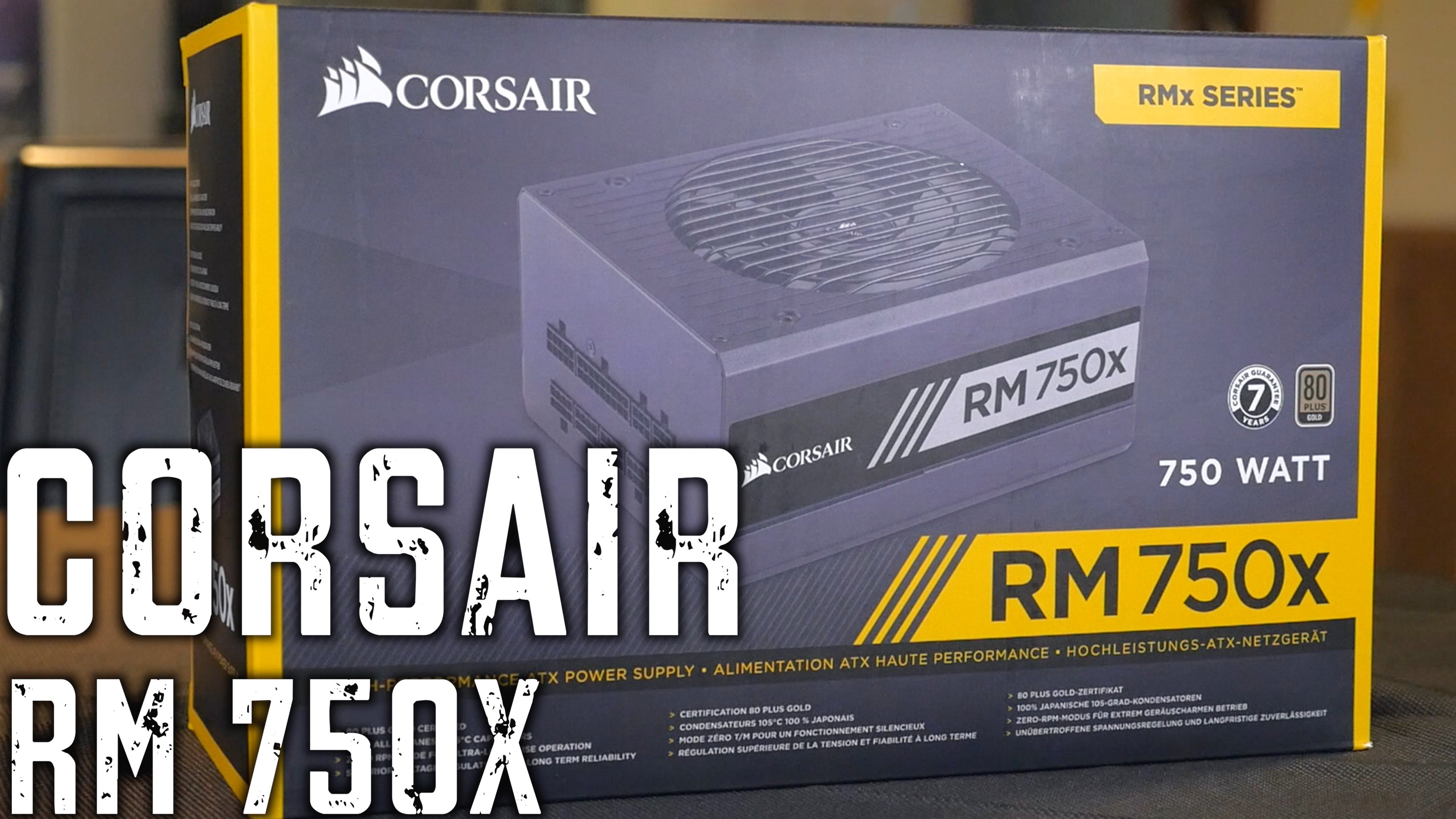 Corsair RM750X Power Supply Unboxing & First Look!