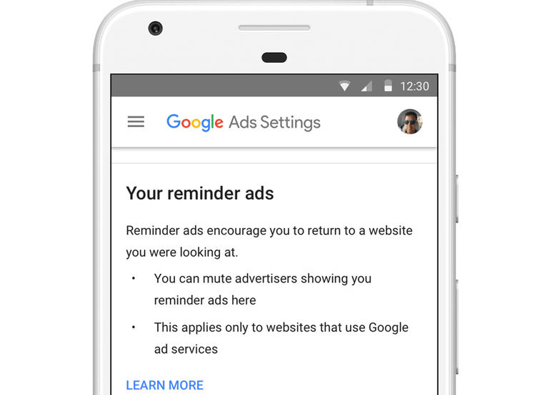 Google Ad settings