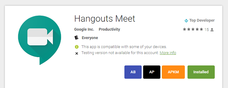 Hangouts Meet, Google