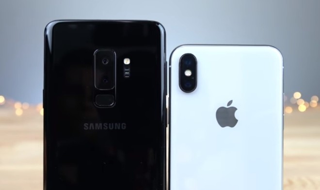 iPhone X, Galaxy S9 Plus, Galaxy S9, Apple, Samsung