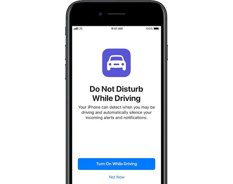Apple, Do Not Disturb While Driving