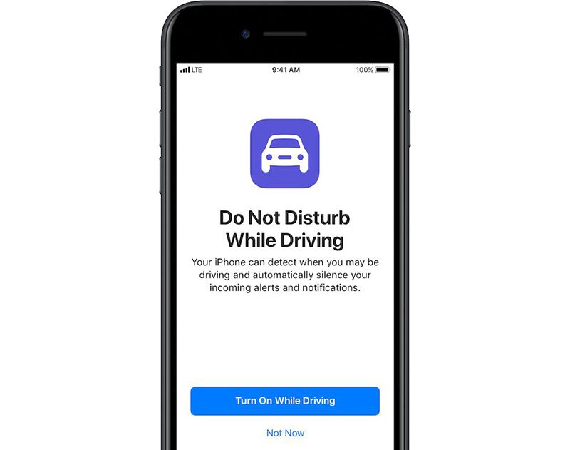 Apple, Do Not Disturb While Driving