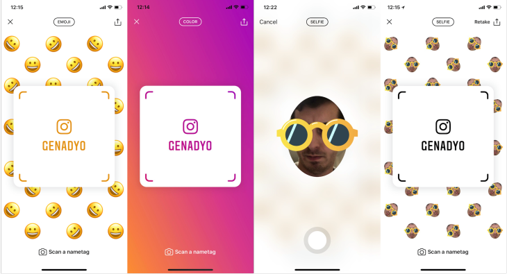 Instagram, Nametags