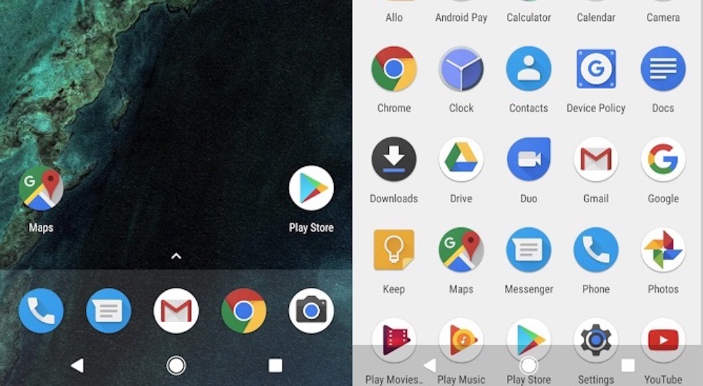 Pixel Launcher, Google