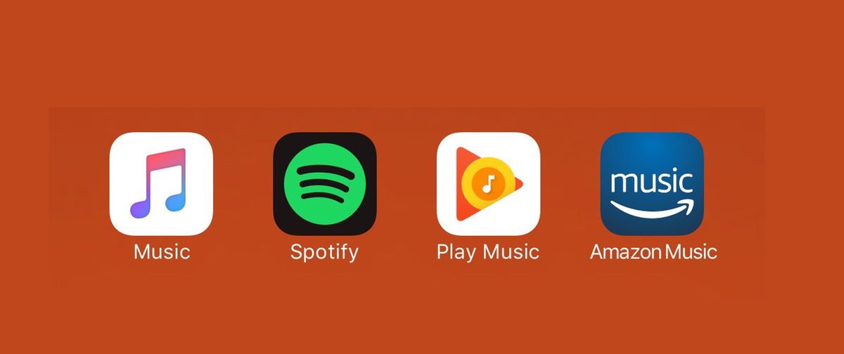 Spotify, Apple Music, Amazon Prime
