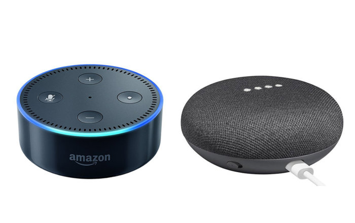 Echo Dot, Google Home Mini