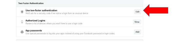Use two factor authentication
