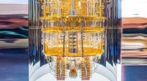 LAS VEGAS, NEVADA - JANUARY 7, 2020: IBM Q System One Quantum Computer at the Consumer Electronic Show CES 2020